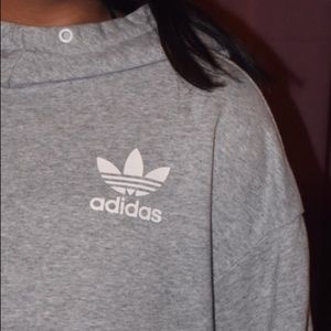 Grey adidas hoodie